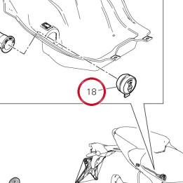 Support prise bas tension — réf. 76412421B | Ducati Store