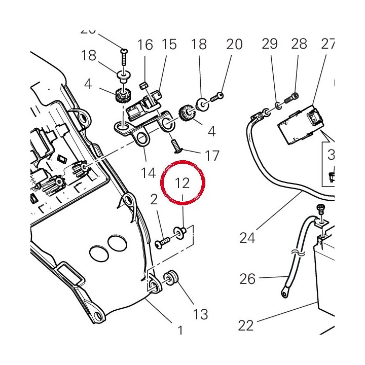 Entretoise 71615091AA — réf. 71615091AA | Ducati Store