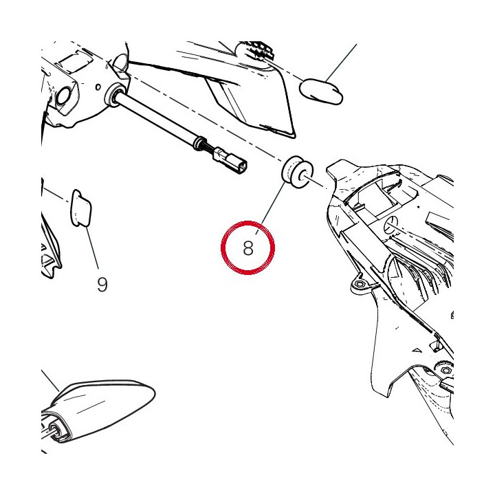 Caoutchouc 76411491A — réf. 76411491A | Ducati Store