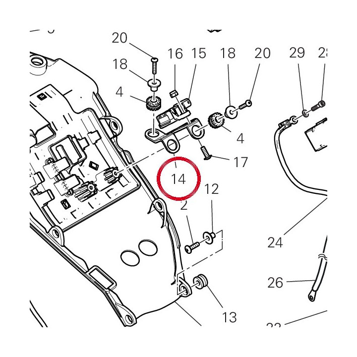 Equerre 8301A611AA — réf. 8301A611AA | Ducati Store