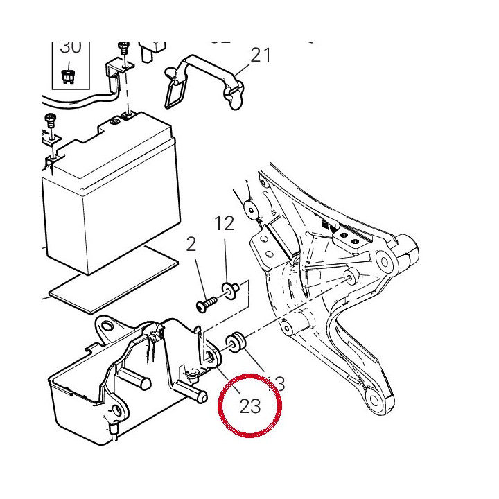Boitier batterie 8291H051B — réf. 8291H051B | Ducati Store