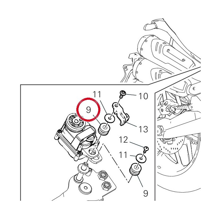 Caoutchouc 76411301A — réf. 76411301A | Ducati Store