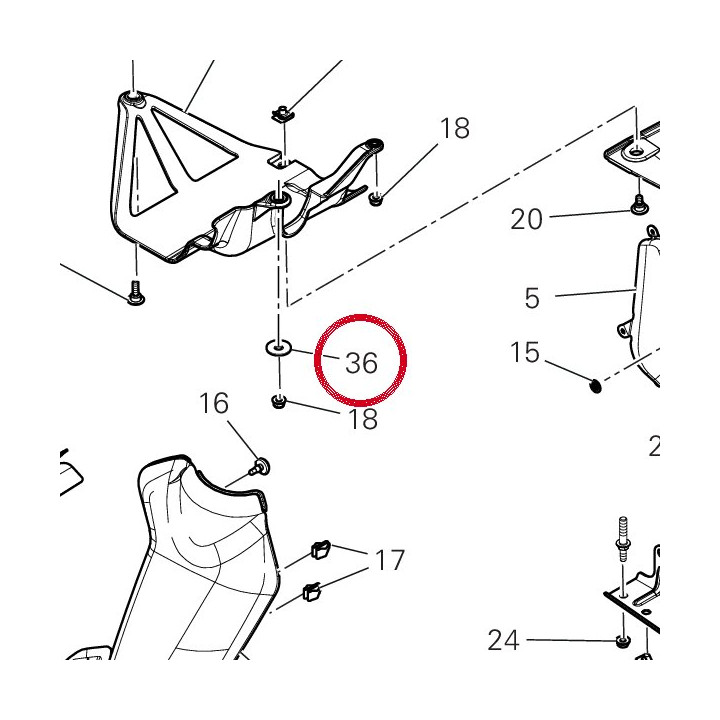 Rondelle 85250311AB — réf. 85250311AB | Ducati Store