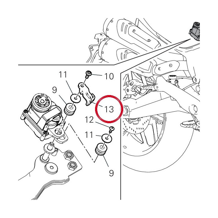 Passe-Tube 75811611A — réf. 75811611A | Ducati Store