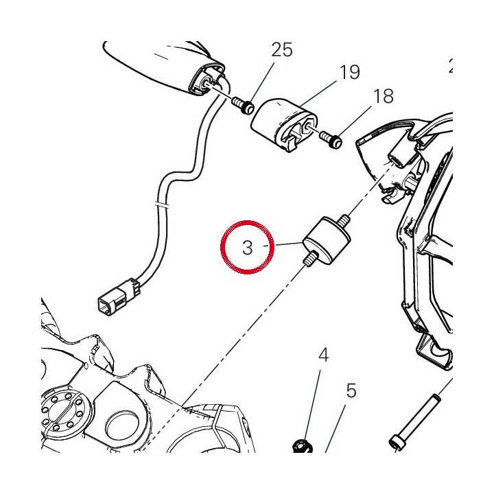 Antivibration 70040241A — réf. 70040241A | Ducati Store