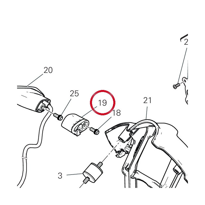 Entretoise clignotant — réf. 7131C981A | Ducati Store