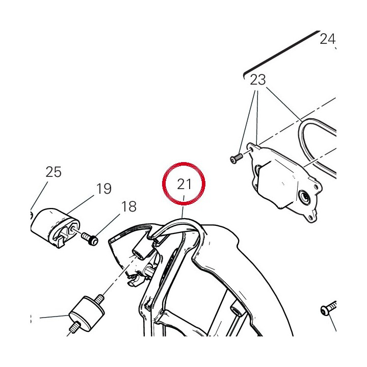 Support projecteur avant — réf. 8291H361BA | Ducati Store