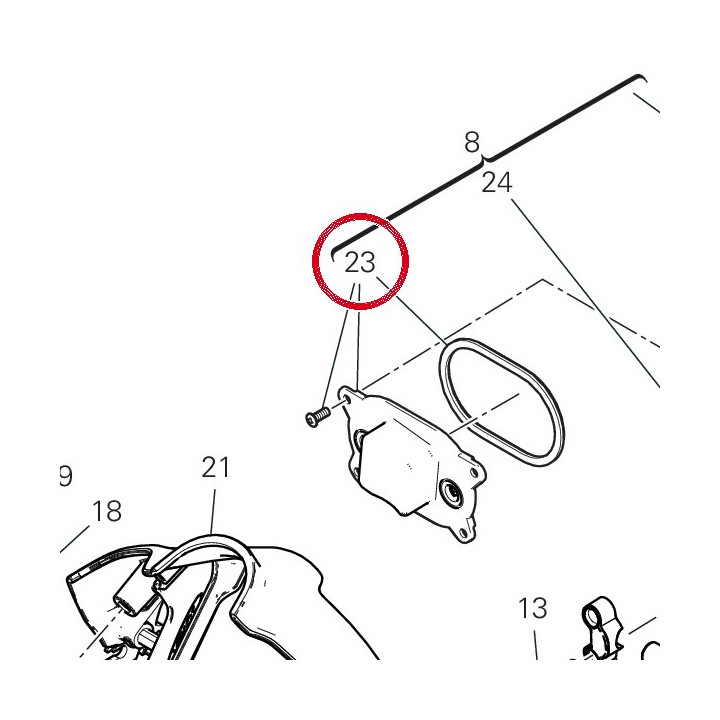 Bouchon complète feu avant — réf. 39040341A | Ducati Store