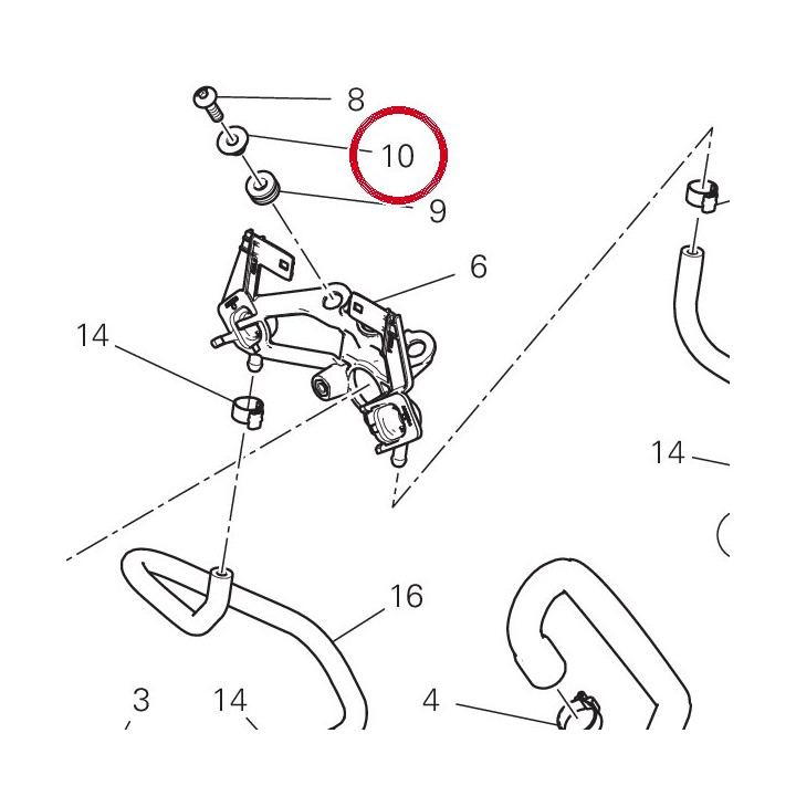 Entretoise 71615261AA — réf. 71615261AA | Ducati Store