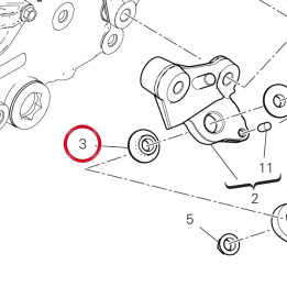 Entretoise 71611661AA — réf. 71611661AA | Ducati Store