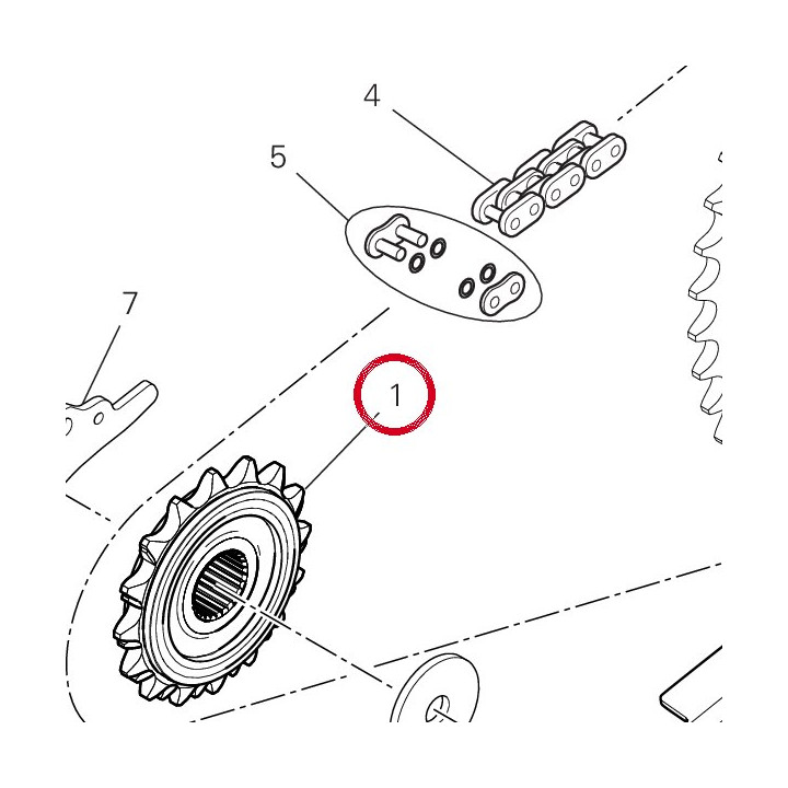 Pignon chaîne Z16 44911061A — réf. 44911061A | Ducati Store