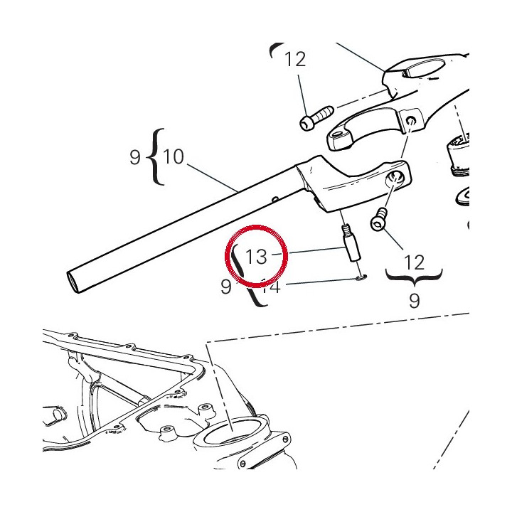 Pivot 8211A591AA — réf. 8211A591AA | Ducati Store