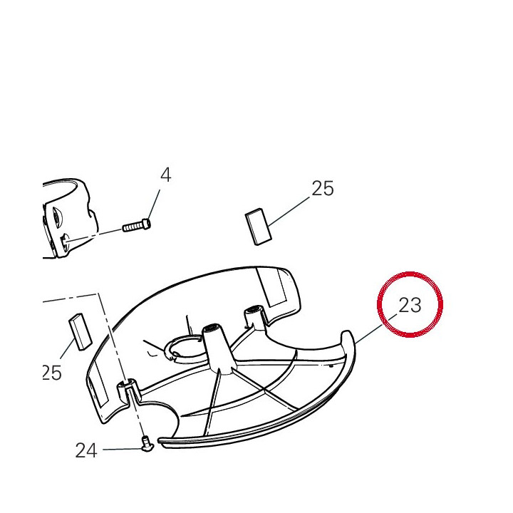 Bavette Garde-Boue avant — réf. 4601R782A | Ducati Store
