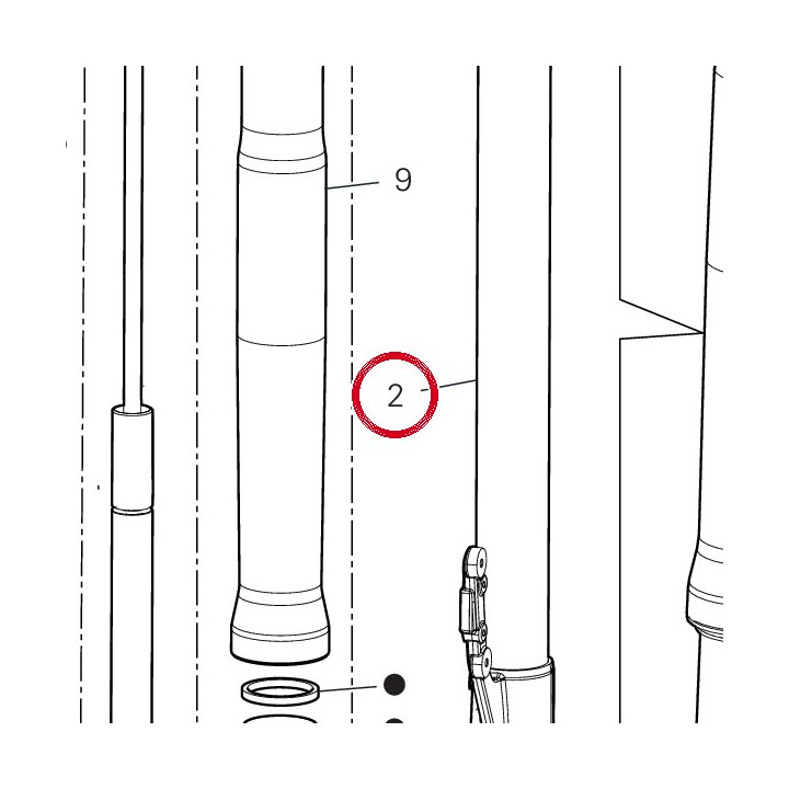 Coulisse gauche complète — réf. 34924041A | Ducati Store