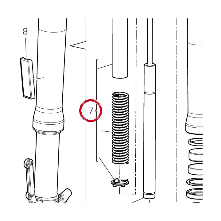 Kit ressort fourche — réf. 34924091A | Ducati Store