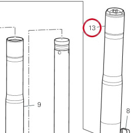 Fourche complète gauche — réf. 34521511A | Ducati Store