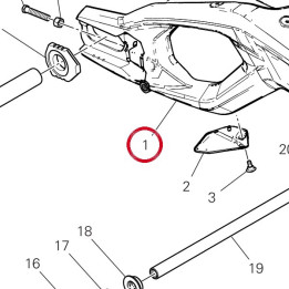 Bras oscillant arrière — réf. 37013962BA | Ducati Store