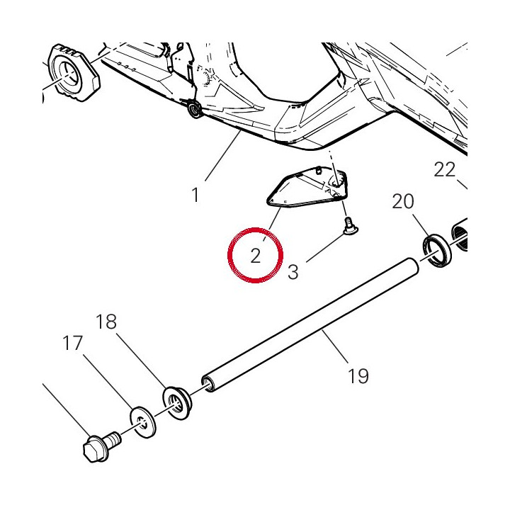 Aileron Cache-Chaîne — réf. 44610741A | Ducati Store