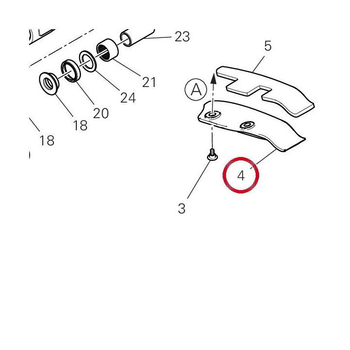 Patin chaîne inférieure — réf. 44713021A | Ducati Store
