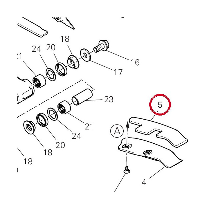 Tampon inférieur 86614181A — réf. 86614181A | Ducati Store