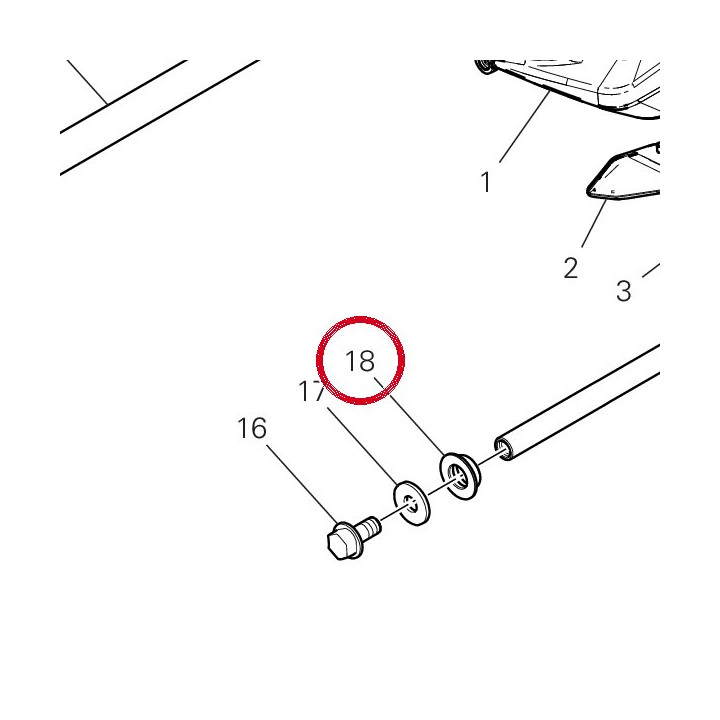 Entretoise 71316271AA — réf. 71316271AA | Ducati Store