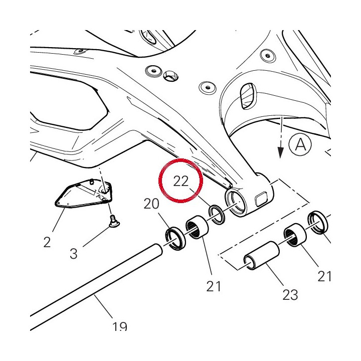 Rondelle butee 85215591AA — réf. 85215591AA | Ducati Store
