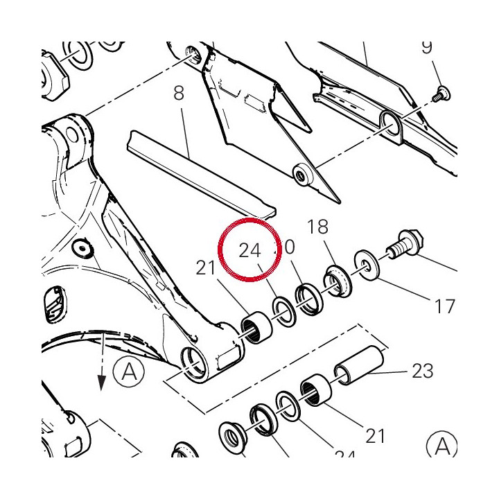 Rondelle butee 85215581AA — réf. 85215581AA | Ducati Store