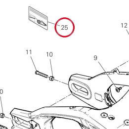 Decalcomanie réglage chaîne — réf. 43315551A | Ducati Store