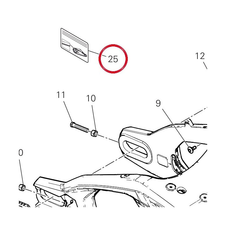 Decalcomanie réglage chaîne — réf. 43315551A | Ducati Store