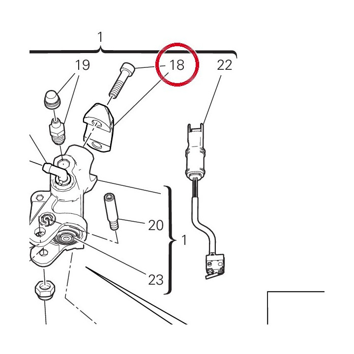 Cavalier pompe frein — réf. 62641131A | Ducati Store