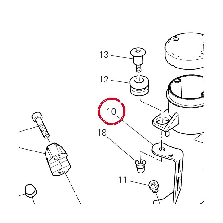 Support réservoir huile — réf. 8291N022AA | Ducati Store