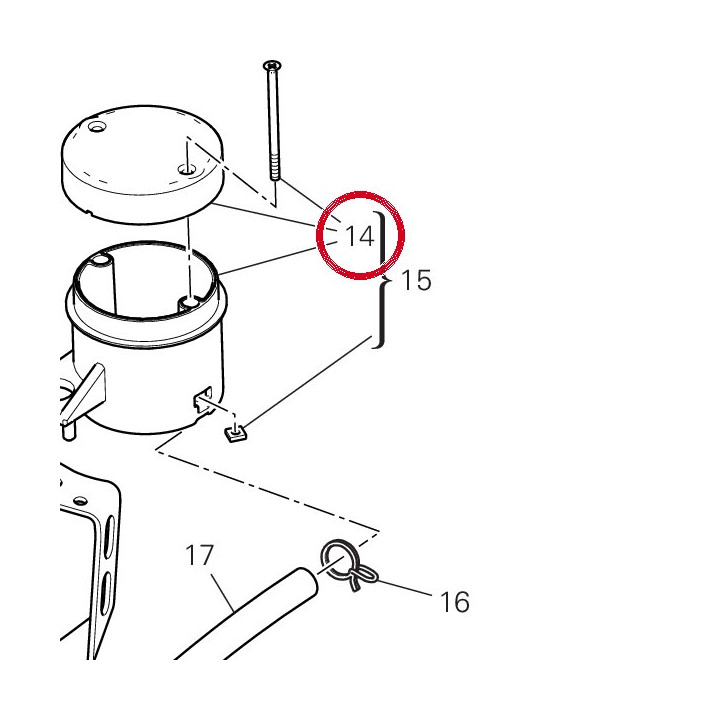 Couvercle réservoir liquide — réf. 89340251A | Ducati Store