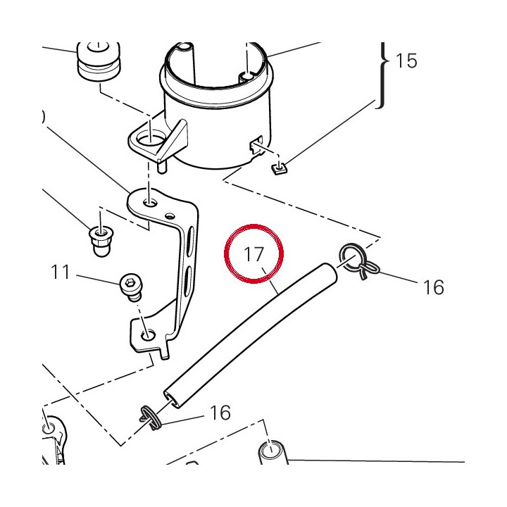 Tuyau 93310841A — réf. 93310841A | Ducati Store