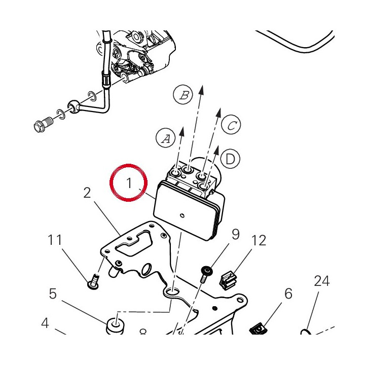 Centrale Abs 939V0042A — réf. 939V0042A | Ducati Store