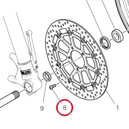 Vis M8X20 77913991A — réf. 77913991A | Ducati Store
