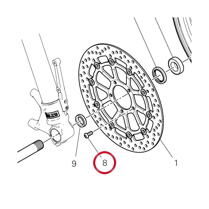 Vis M8X20 77913991A — réf. 77913991A | Ducati Store