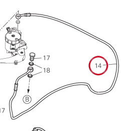 Durite maître cylindre av — réf. 61812183A | Ducati Store