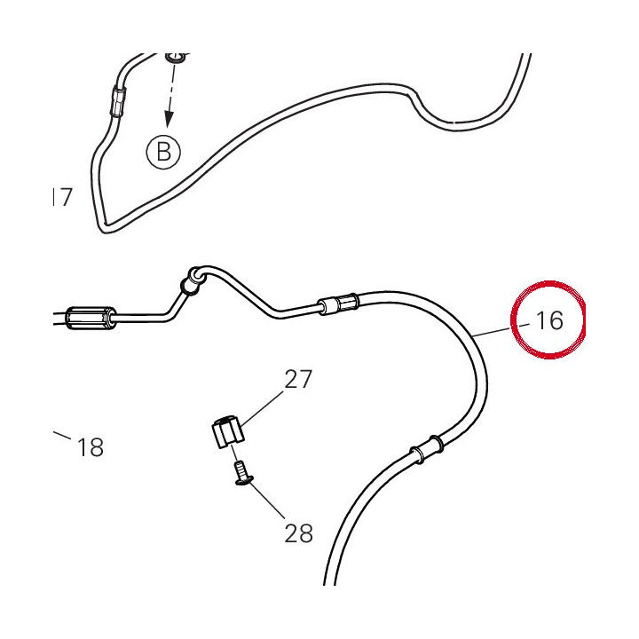 Durit boitier - étriers — réf. 61812193A | Ducati Store