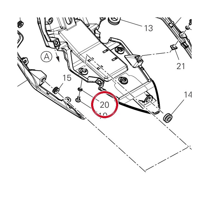 Entretoise 71114122AA — réf. 71114122AA | Ducati Store