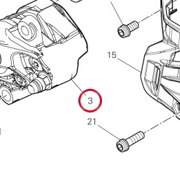 Étrier frein arrière — réf. 61141751A | Ducati Store