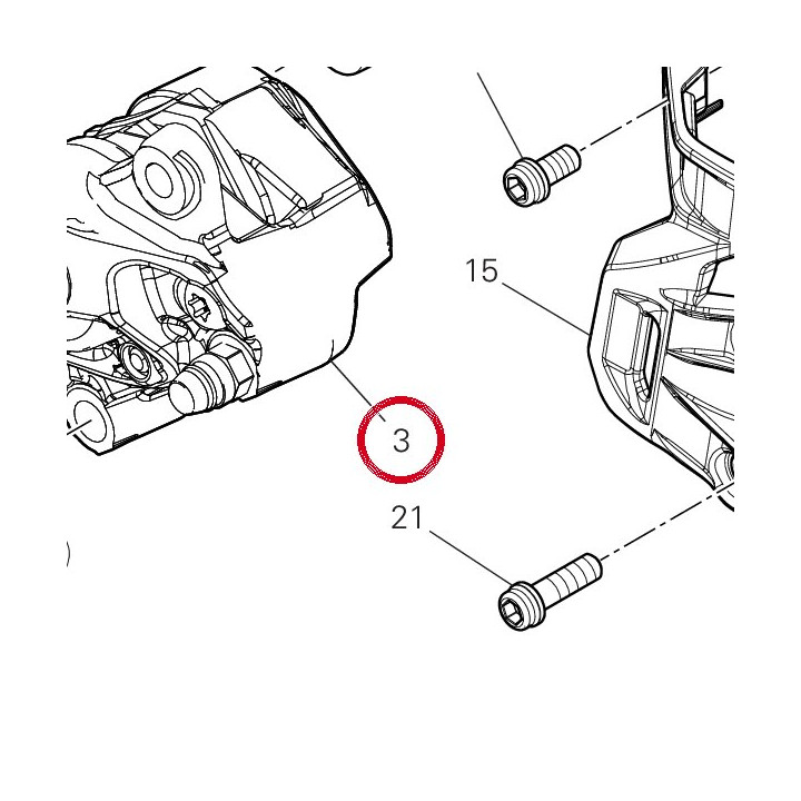 Étrier frein arrière — réf. 61141751A | Ducati Store