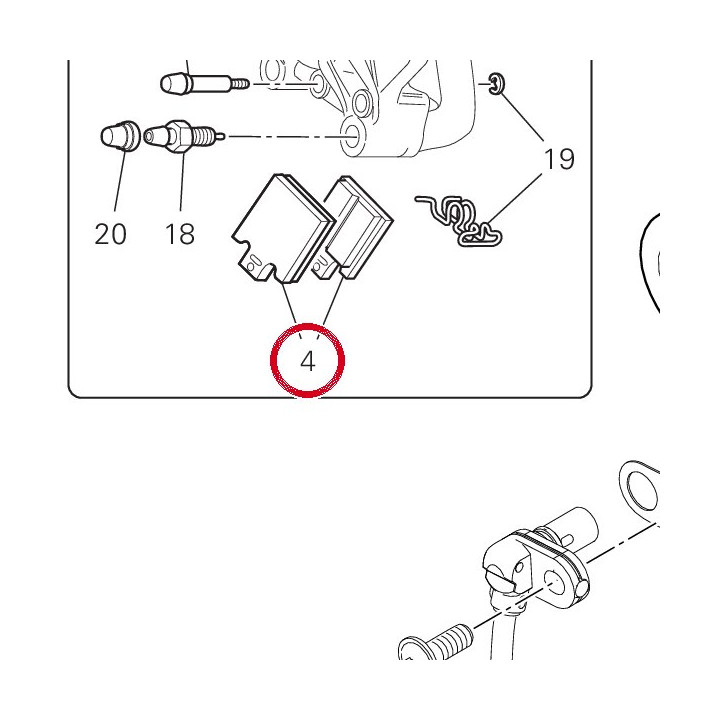 Jeu plaquettes frein — réf. 61341891A | Ducati Store