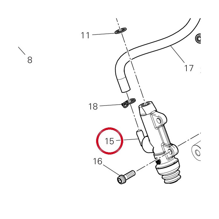 Pompe frein arrière — réf. 62540201A | Ducati Store
