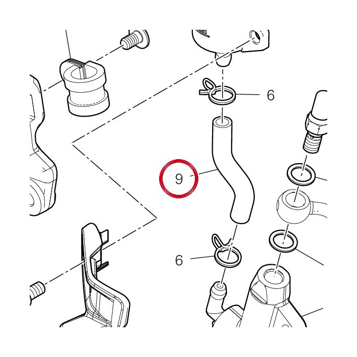 Tuyau huile 87712631A — réf. 87712631A | Ducati Store