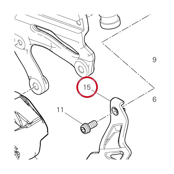 Support réservoir 8291S531A — réf. 8291S531A | Ducati Store