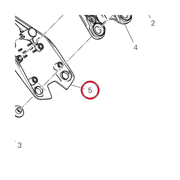 Porte-Plaque inférieur — réf. 56116511A | Ducati Store
