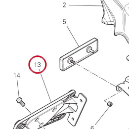 Porte-Plaque police — réf. 56113621A | Ducati Store