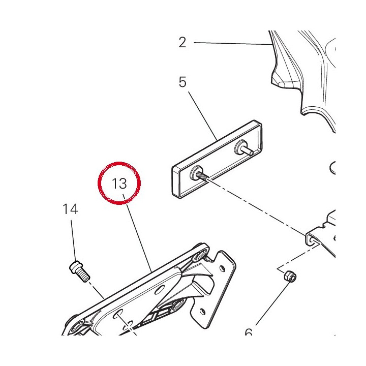 Porte-Plaque police — réf. 56113621A | Ducati Store