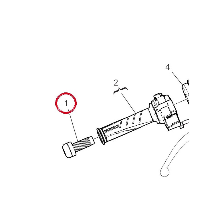 Contrepoids 15310121A — réf. 15310121A | Ducati Store