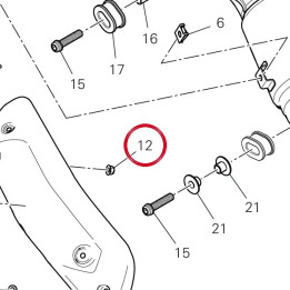 Ecrou 74941108B — réf. 74941108B | Ducati Store